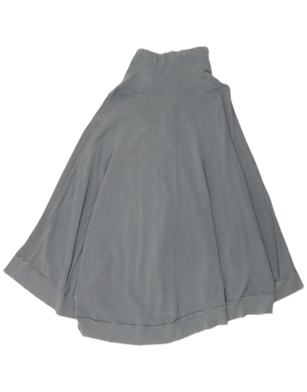 Zara Damen Trafaluc Poncho Sweatshirt Pullover UK 12 Mittelblau