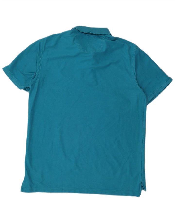 IZOD Herren-Poloshirt, groß, blaue Baumwolle