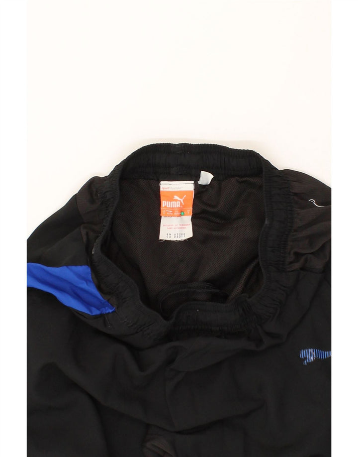 PUMA Mens Graphic Tracksuit Trousers Small  Black Colourblock Polyester Vintage Puma and Second-Hand Puma from Messina Hembry 