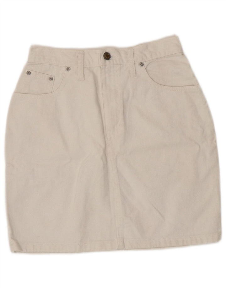 VANILIA Damen Jeansrock W26 Small Weiß