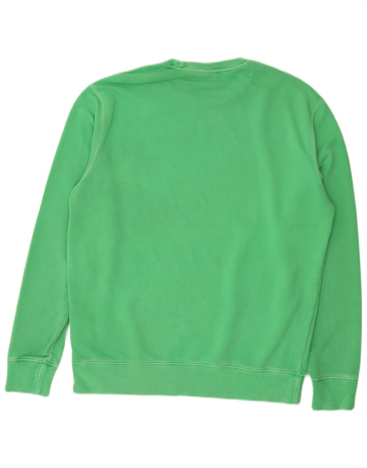 CHAMPION Herren-Sweatshirt-Pullover aus mittelgrüner Baumwolle