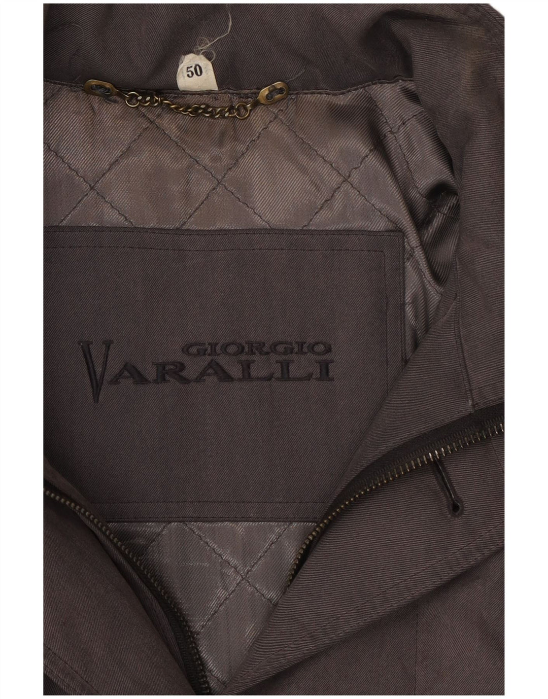 GIORGIO VARALLI Herren Windjacke IT 50 Large Grau