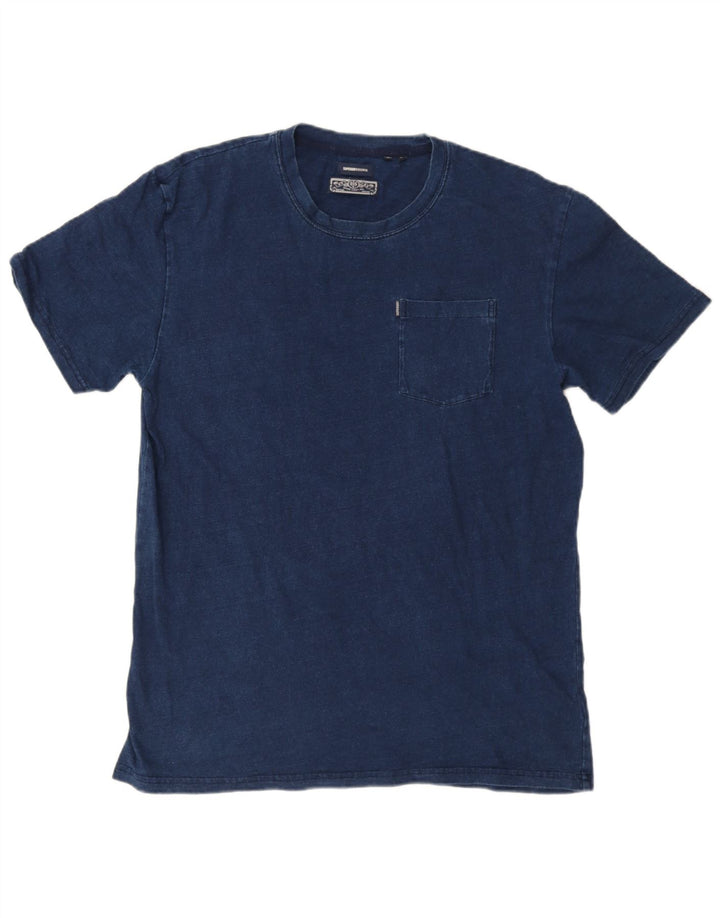SUPERDRY Herren-T-Shirt-Oberteil, groß, marineblau, Baumwolle