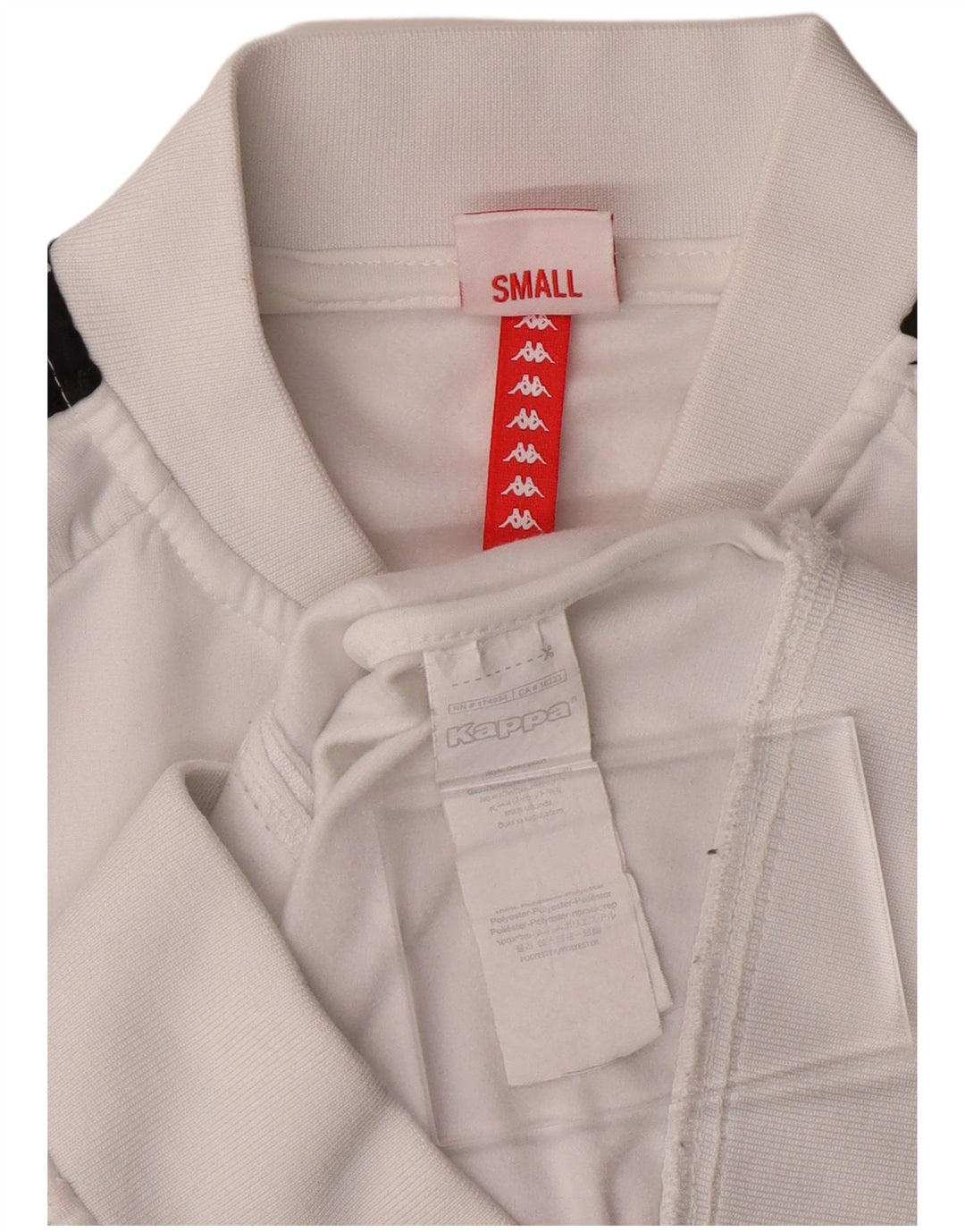 KAPPA Mädchen-Trainingsanzug mit grafischem Oberteil, 11–12 Jahre, Größe S, Weiß