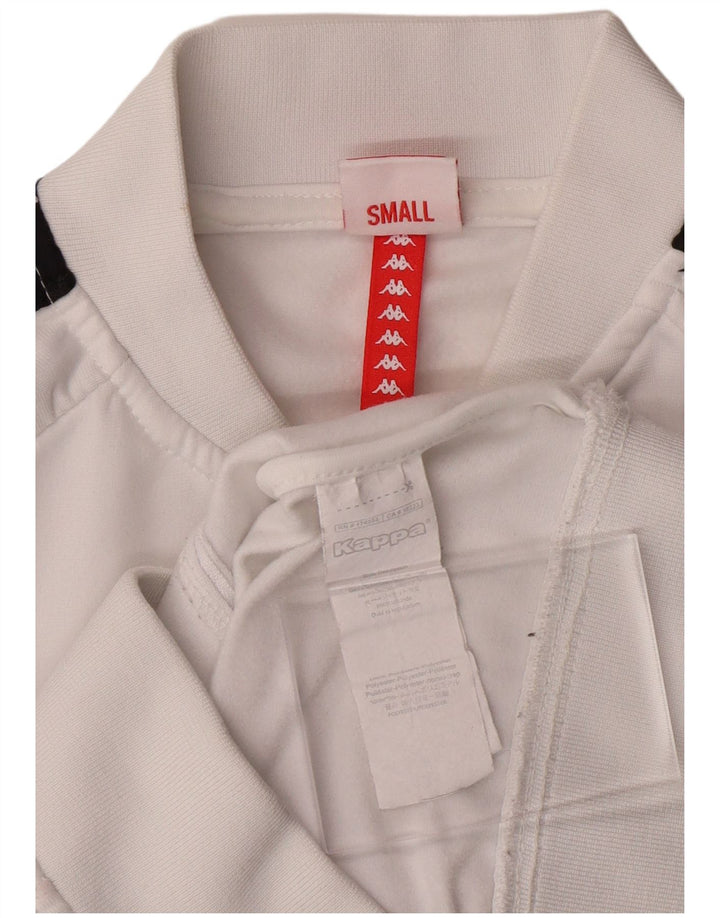 KAPPA Mädchen-Trainingsanzug mit grafischem Oberteil, 11–12 Jahre, Größe S, Weiß