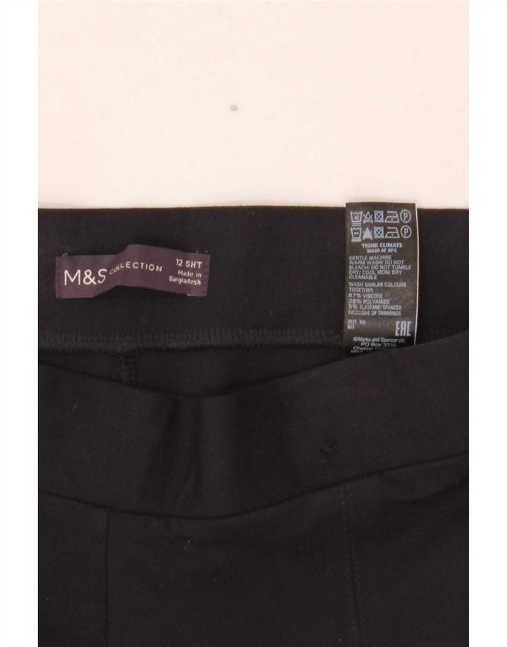 Marks & Spencer Damen-Hose, kurz geschnitten, UK 12, M, W28, L26, Marineblau