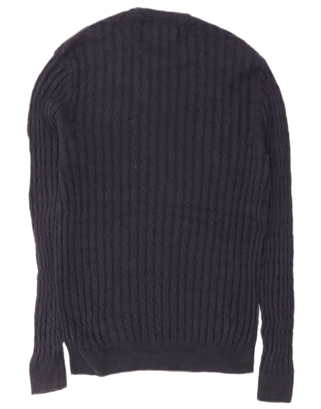 Jack Wills Herren-Pullover mit Rundhalsausschnitt, Größe S, marineblaue Baumwolle