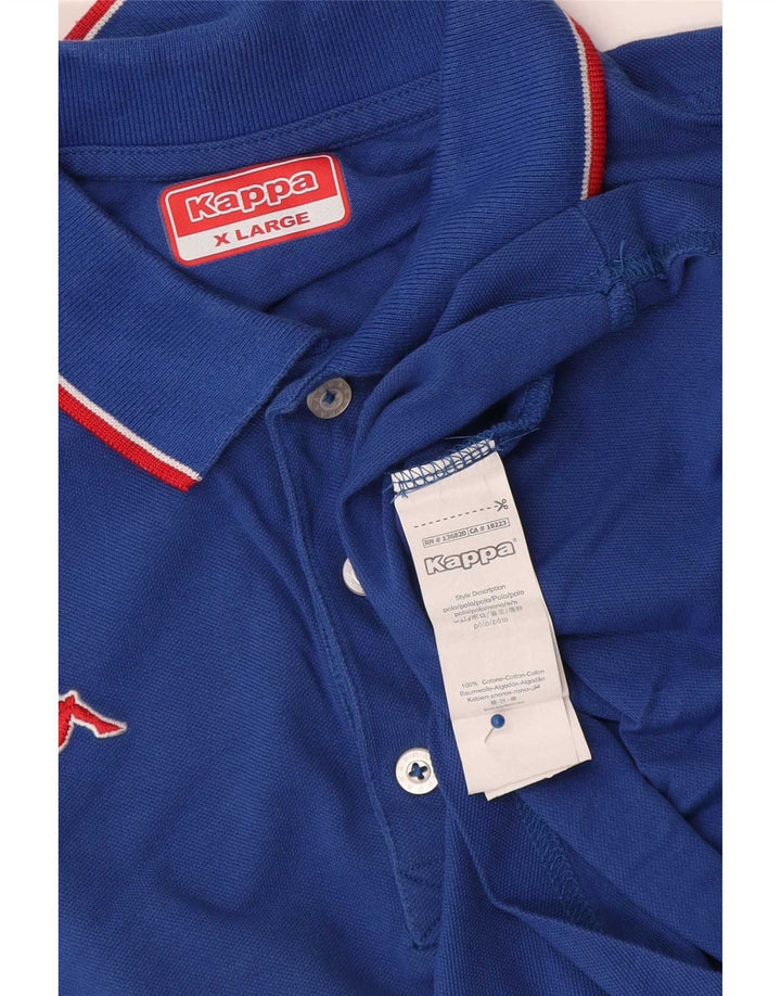 Kappa Herren Poloshirt XL Blau Baumwolle