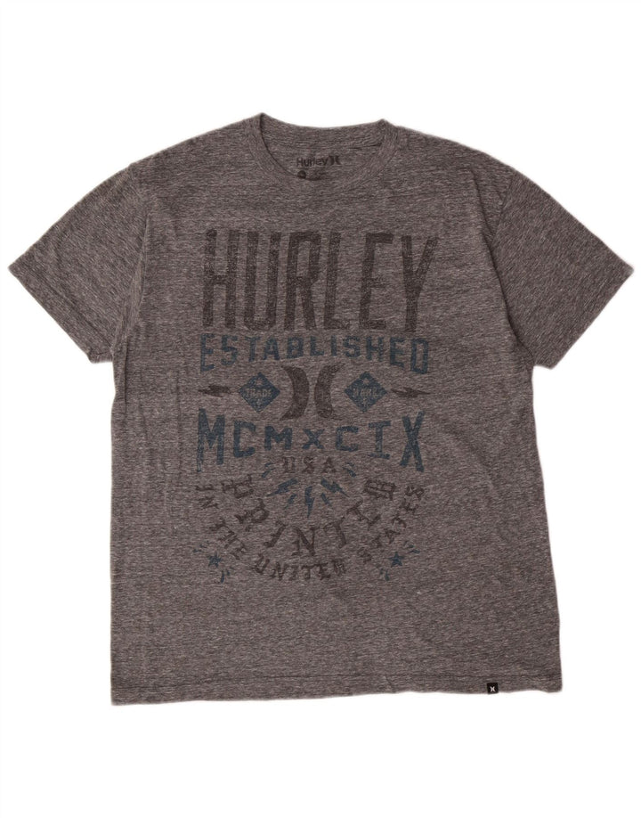 Hurley Herren-T-Shirt mit regulärer Passform, mittelgrau