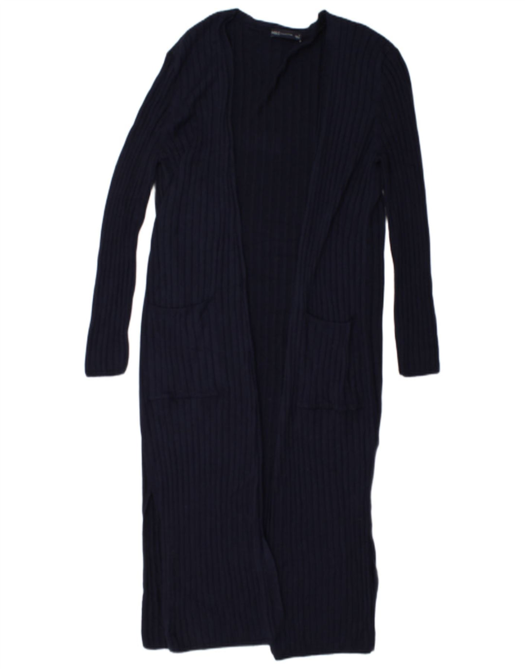 Marks & Spencer Damen Longline-Cardigan-Pullover UK 12 Medium Navy Blue