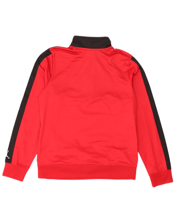 Jordan Boys Graphic Top Langarm 13–14 Jahre XL Rot Colourblock Sports