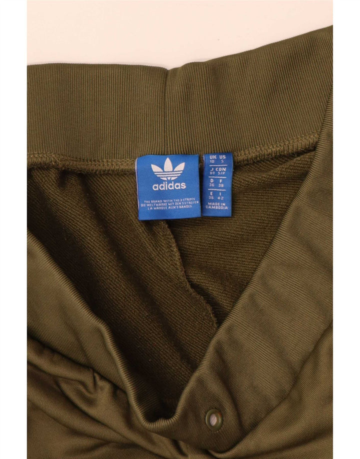 Adidas Damen Trainingshose Jogger UK 10 Small Grün Polyester