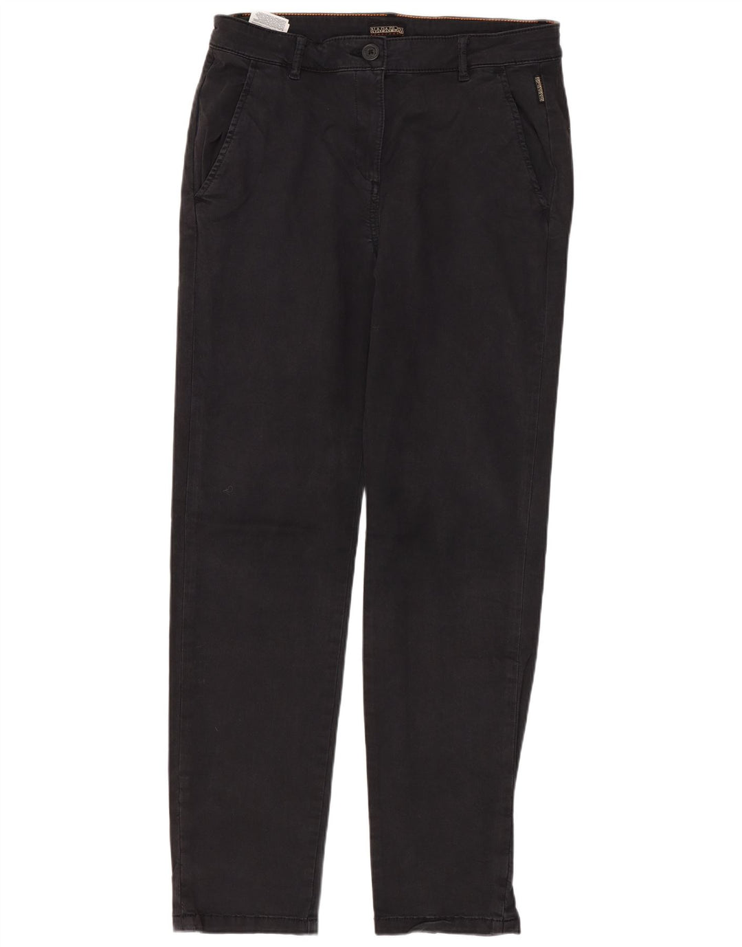 NAPAPIJRI Geographic Straight Chino-Hose für Damen, W28, L29, schwarze Baumwolle