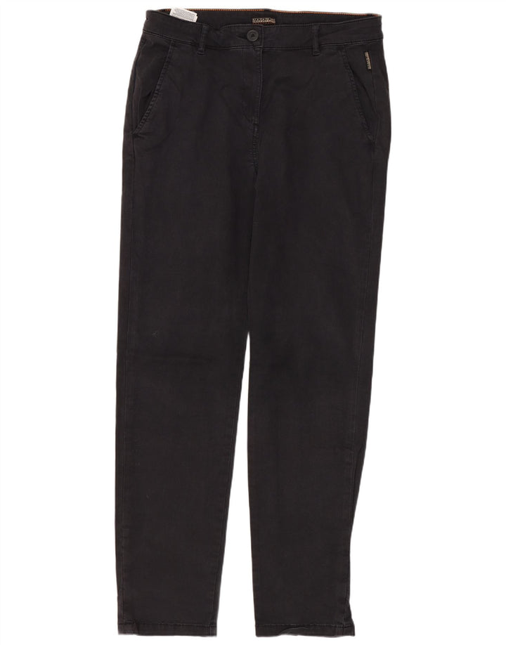 NAPAPIJRI Geographic Straight Chino-Hose für Damen, W28, L29, schwarze Baumwolle