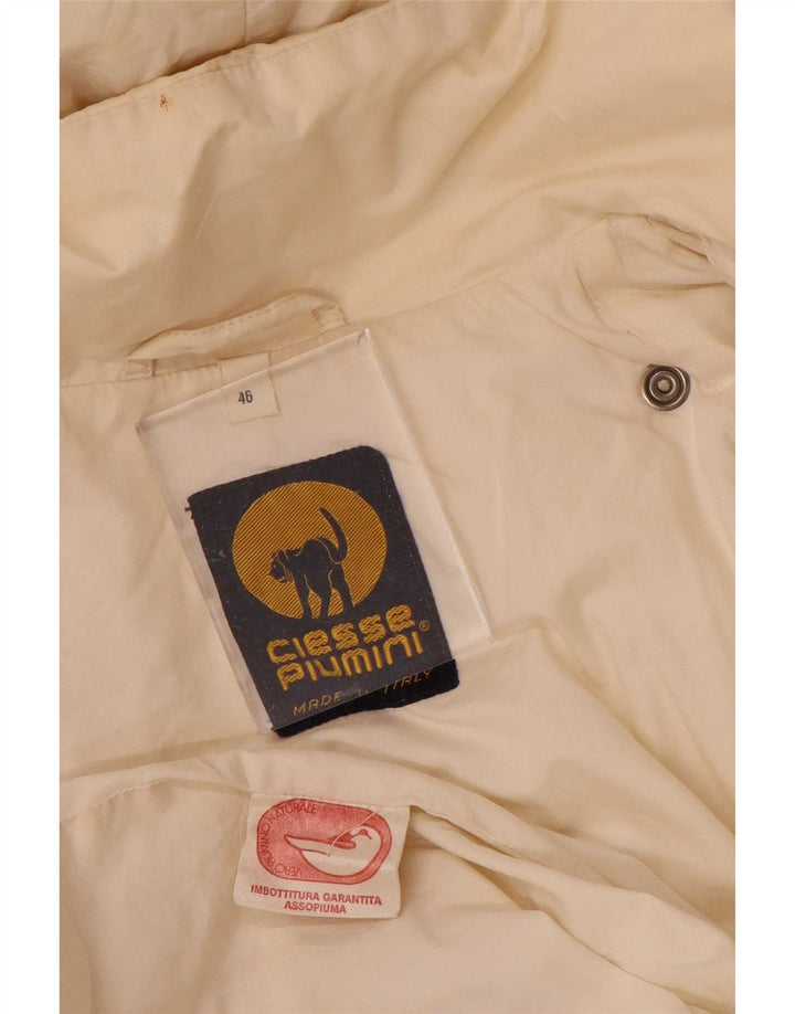 Ciesse Piumini Damen-Kapuzen-Übergröße, wattierte Jacke, IT 46, Größe L, gebrochenes Weiß
