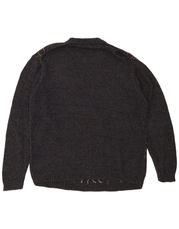 DOCKERS Herren-Pullover mit Rundhalsausschnitt, XL, Marineblau, Argyle/Diamant-Baumwolle