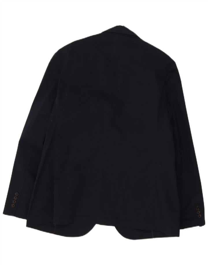 Marks & Spencer Herren-Blazer mit 2 Knöpfen, UK 44, XL, Marineblau, Baumwolle
