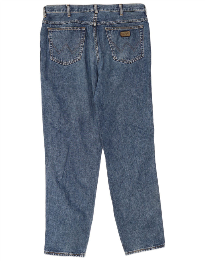 Wrangler Herren Tapered Jeans W38 L35 Blaue Baumwolle