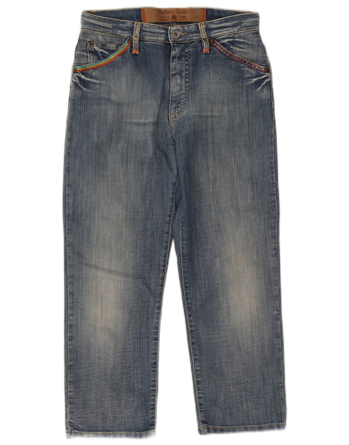 Marlboro Classics Damen Capri-Jeans W27 L22 Blaue Baumwolle