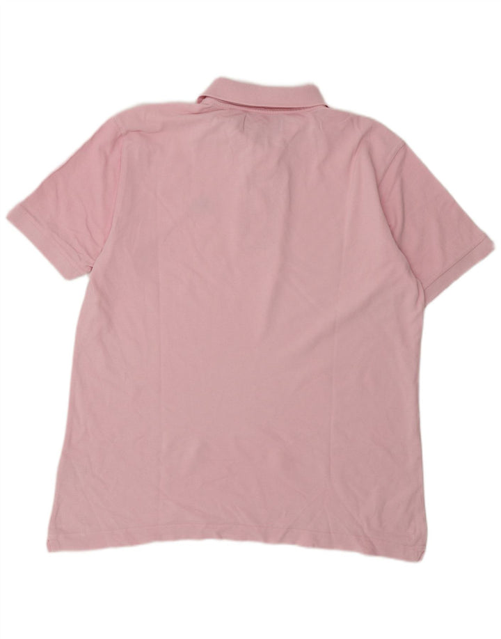 Kappa Herren-Poloshirt, groß, rosa Baumwolle
