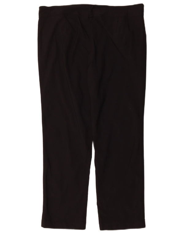 Laura Ashley Damen Gerade Freizeithose UK 14 Large W36 L27 Schwarz