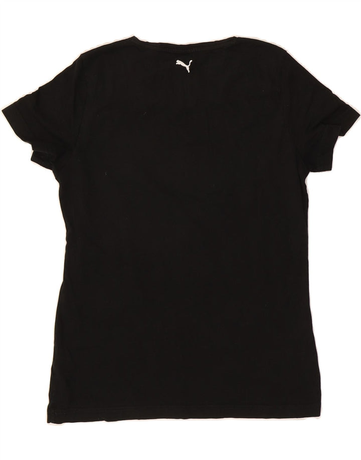 PUMA Womens Graphic T-Shirt Top UK 14 Large  Black Vintage Puma and Second-Hand Puma from Messina Hembry 