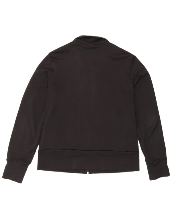 Adidas Damen Trainingsanzug Top Jacke UK 18 XL Schwarz Polyester