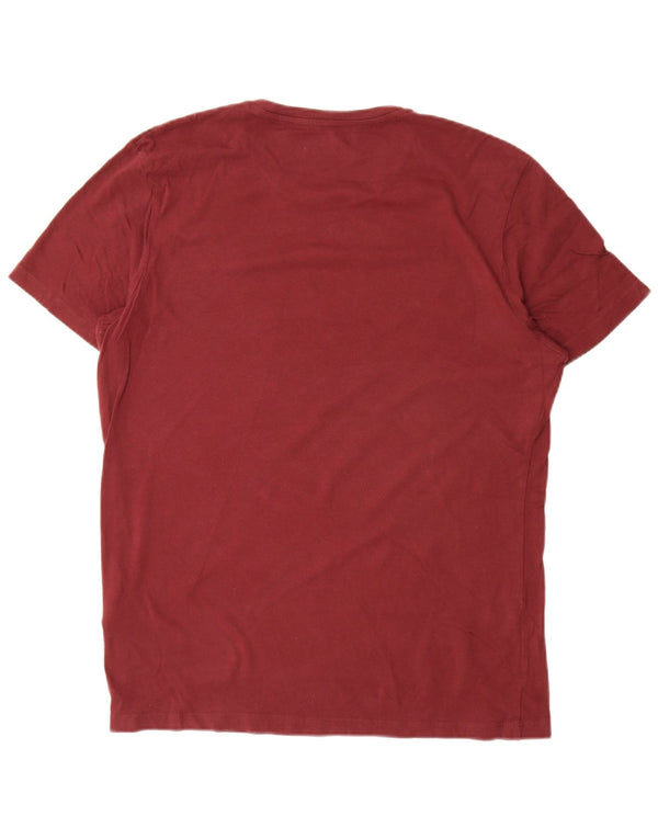 Jack & Jones Herren Grafik T-Shirt Top XL Kastanienbraun Baumwolle