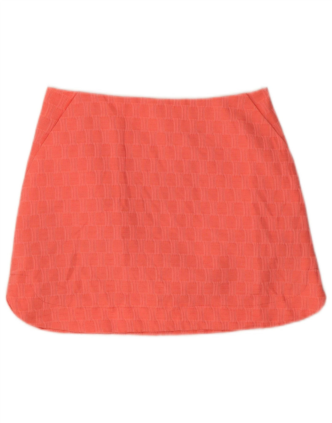 Topshop Damen Minirock UK 10 Small W28 Rosa geometrisches Polyester