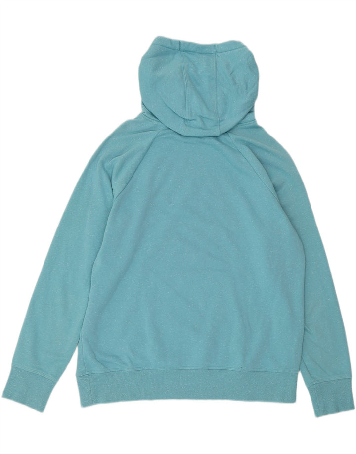 UNDER ARMOUR Damen Übergroßer Kapuzenpullover UK 14 Mittelblau meliert