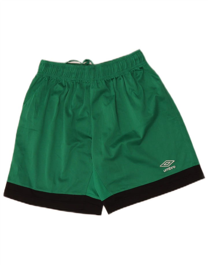 UMBRO Herren-Sportshorts, klein, grünes Farbblock-Polyester