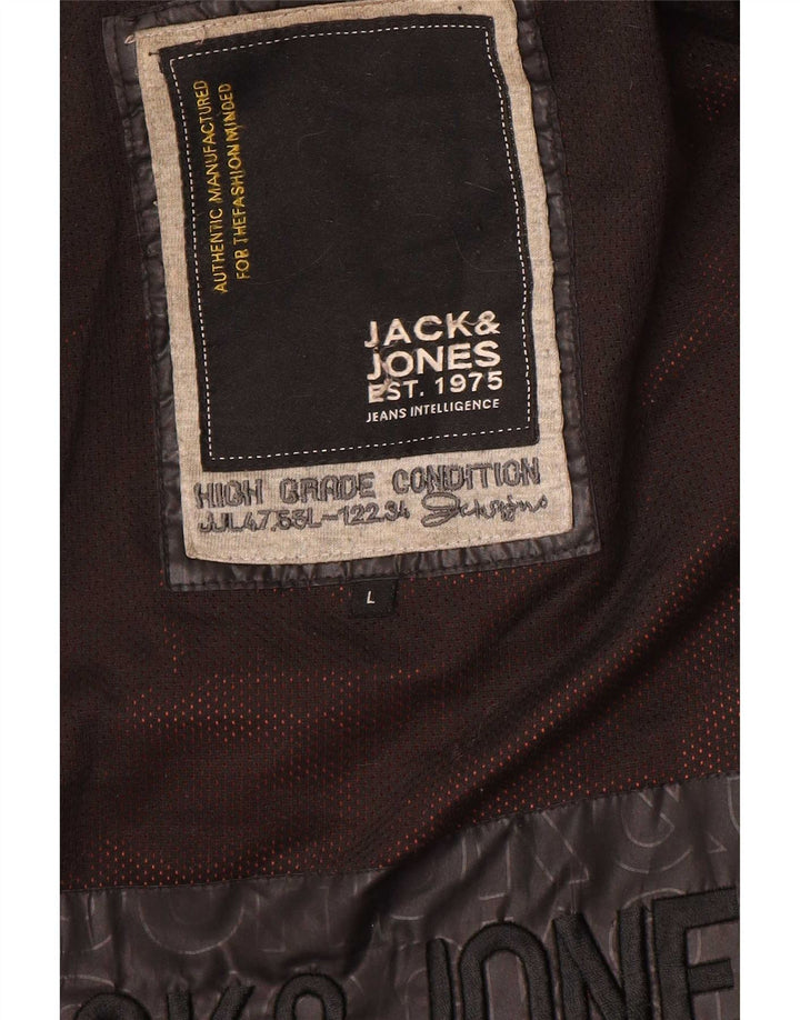 Jack & Jones Herren Wattierte Jacke UK 40 Large Braun