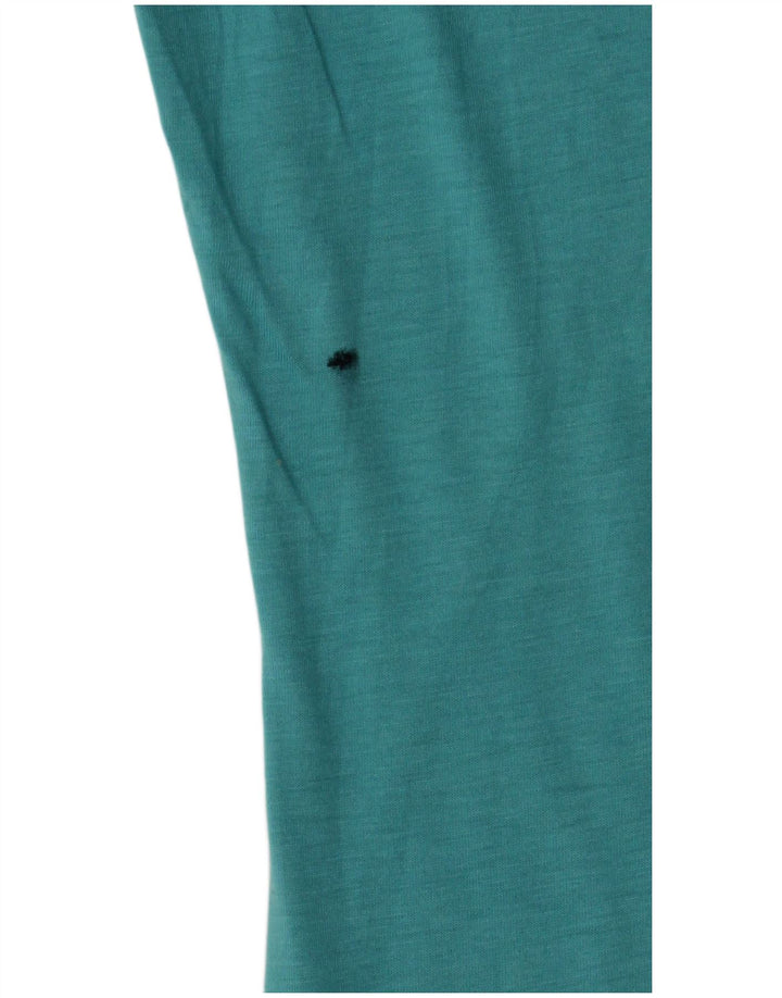 NIKE Damen Slim Fit Graphic T-Shirt Top UK 12 Mittelblaues Polyester