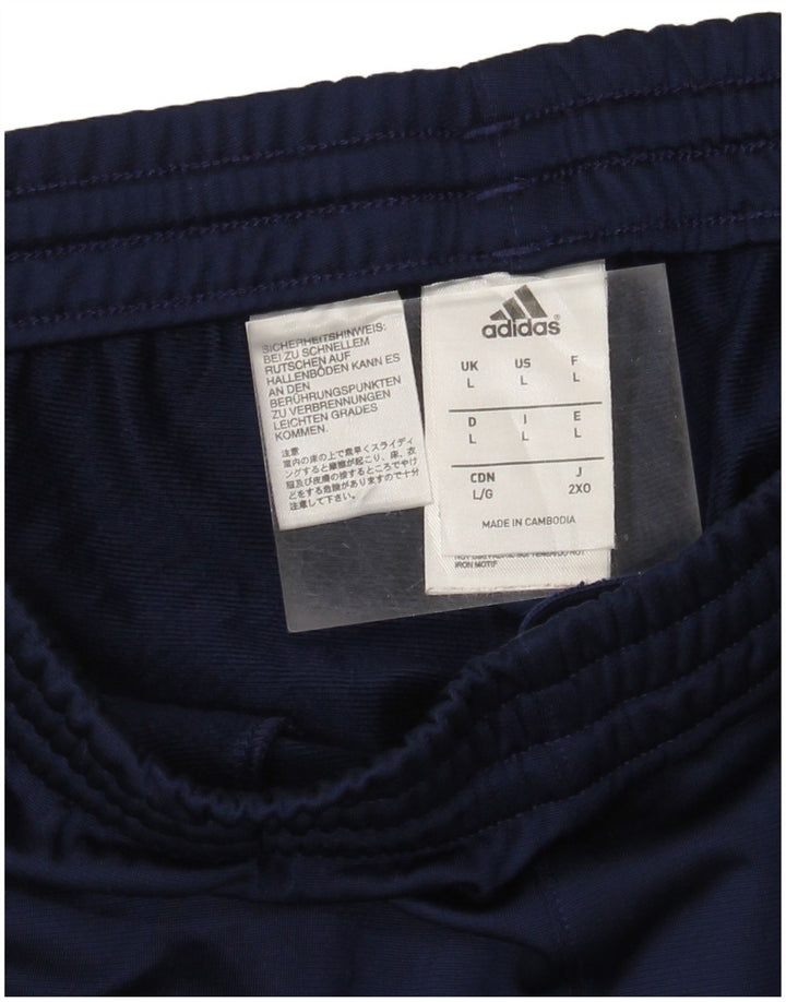 Adidas Damen-Trainingshose, UK 14, Größe L, Marineblau, Polyester