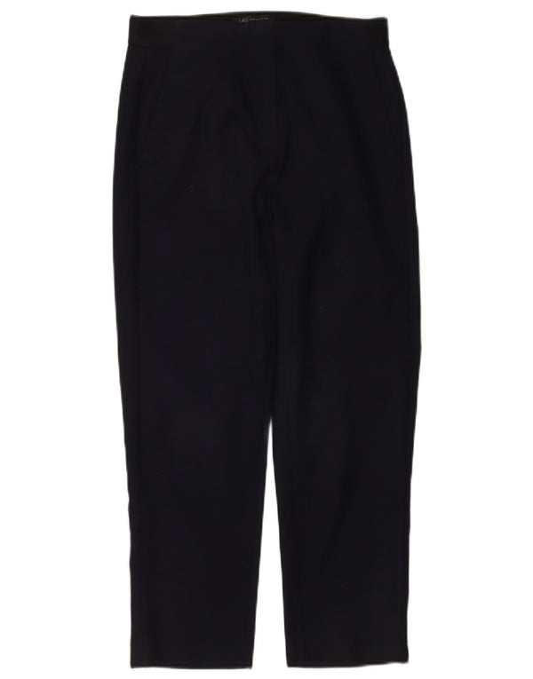 Marks & Spencer Damen Crop Chino Hose UK 8 Small W26 L24 Marineblau