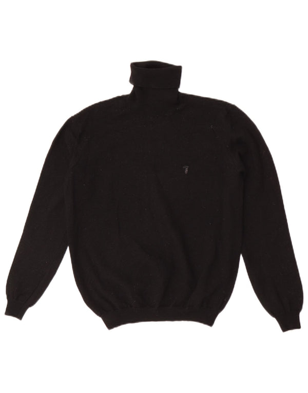 Trussardi Damen Crop Rollkragenpullover Pullover UK 8 Small Schwarz