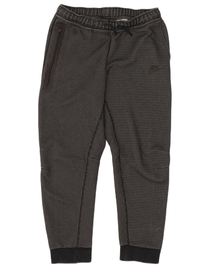 Nike Jungen-Trainingshose, Jogginghose, 13–14 Jahre, XL, schwarz kariert, Polyester