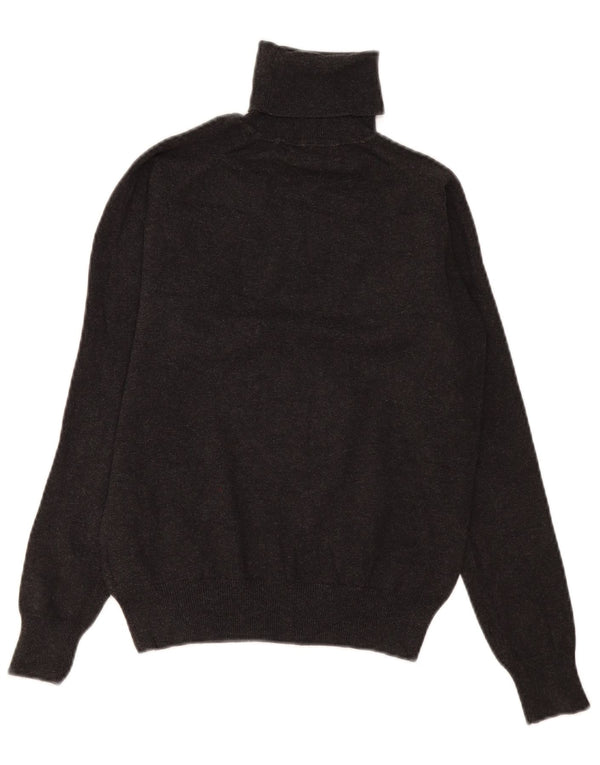 Zara Damen-Pullover mit Rollkragen, Gr. 44, Größe L, Grau, Baumwolle