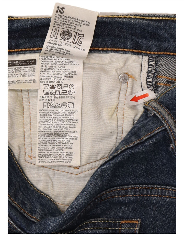 Levi's Herren 541 Athletic Straight Jeans W34 L32 Blaue Baumwolle