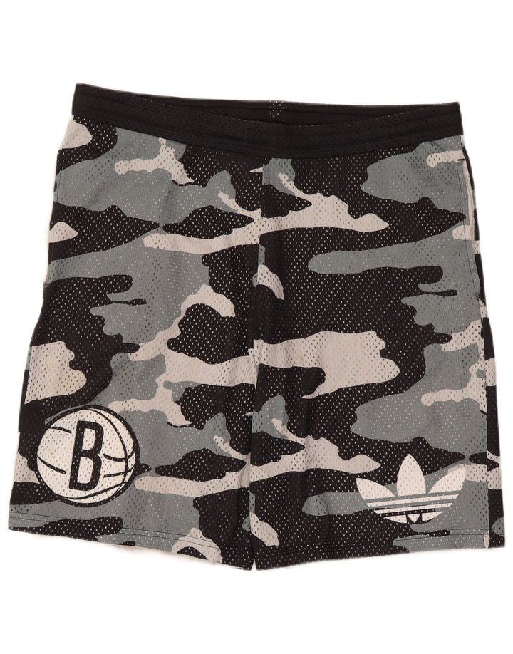 Adidas Herren Graphic Sport Shorts Medium Schwarz Camouflage Polyester