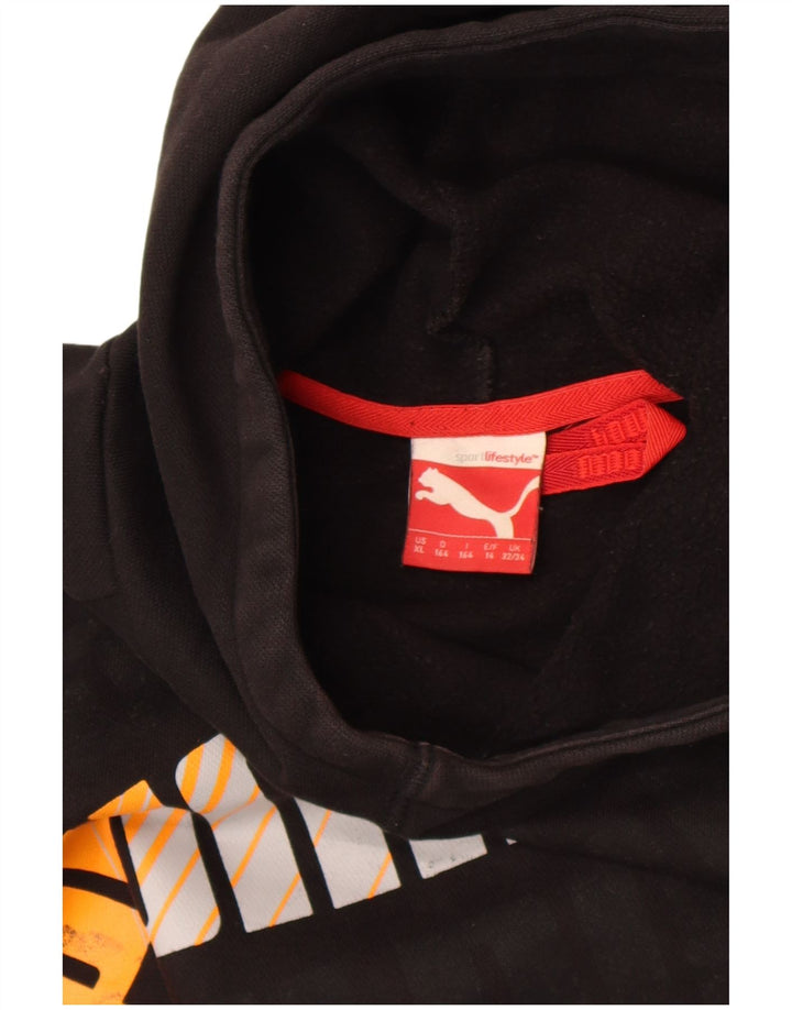 Puma Jungen Graphic Hoodie Pullover 13-14 Jahre Schwarz