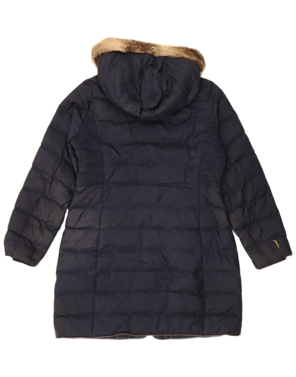 Joules Damen-Jacke mit Kapuze, gepolstert, UK 14, Größe L, Marineblau, Polyester