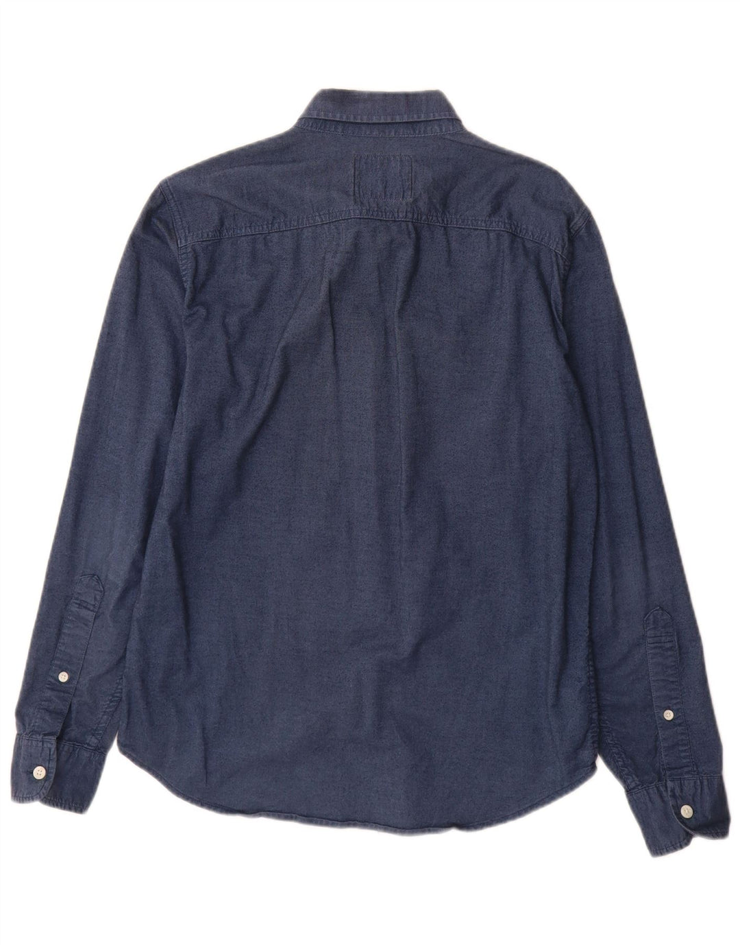 Hollister Herren-Hemd, klein, marineblau, Baumwolle