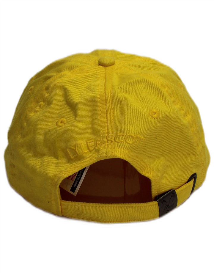 LYLE & SCOTT Herren-Baseballkappe mit Grafik, Einheitsgröße, gelbe Baumwolle, klassisch