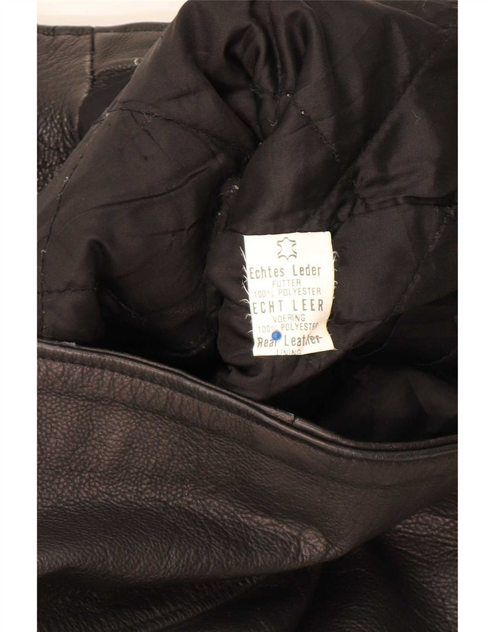 Vintage Herren Leder Bikerjacke UK 36 Small Schwarz