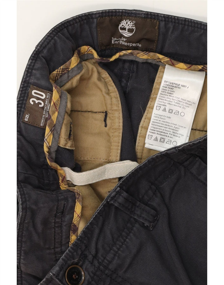 TIMBERLAND Herren Earthkeepers Chinoshorts W30 Medium Navy Blue Cotton