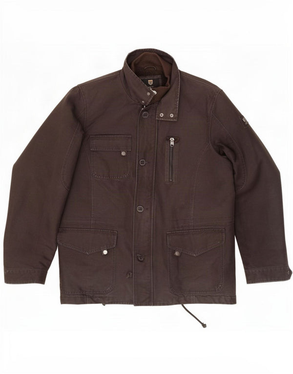 Basefield Herren Sherpa Utility Jacke UK 42 XL Braun Baumwolle