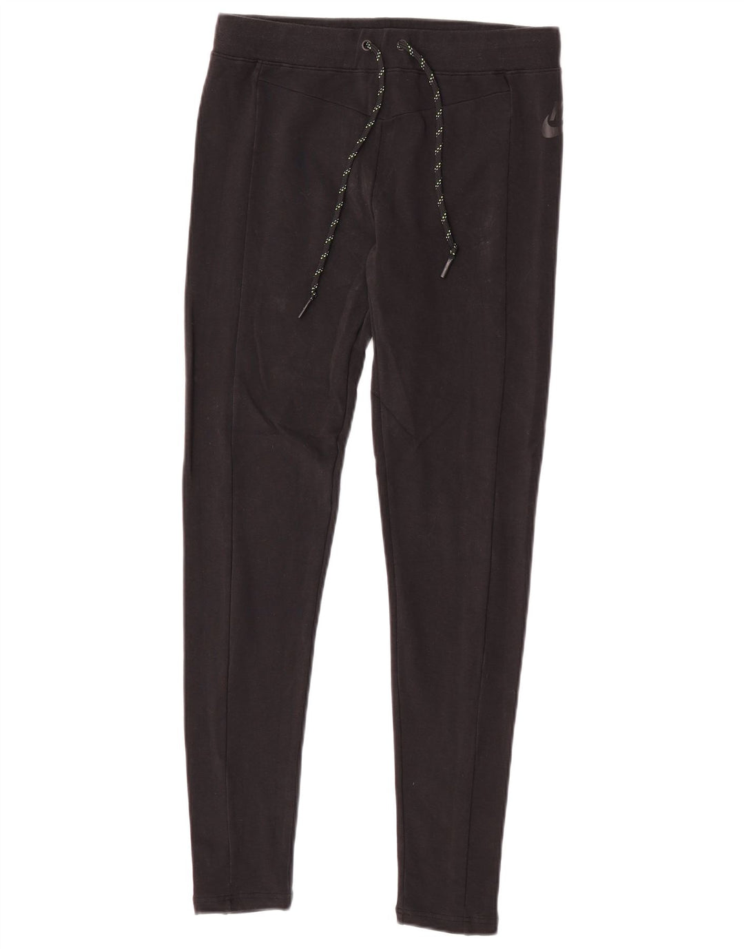 Nike Damen Leggings UK 10 Small Schwarz Baumwolle