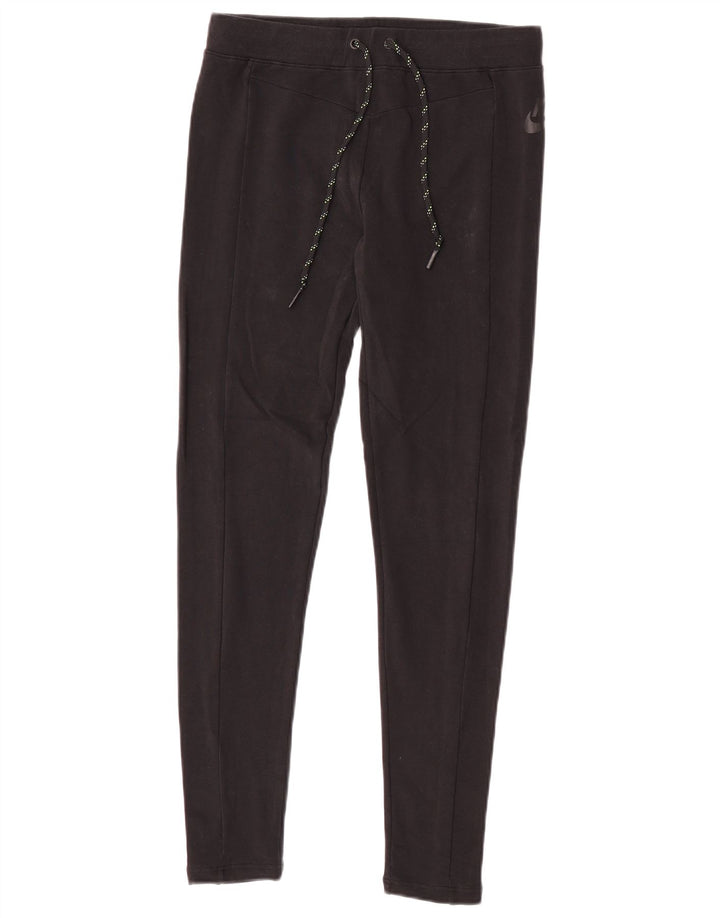 Nike Damen Leggings UK 10 Small Schwarz Baumwolle
