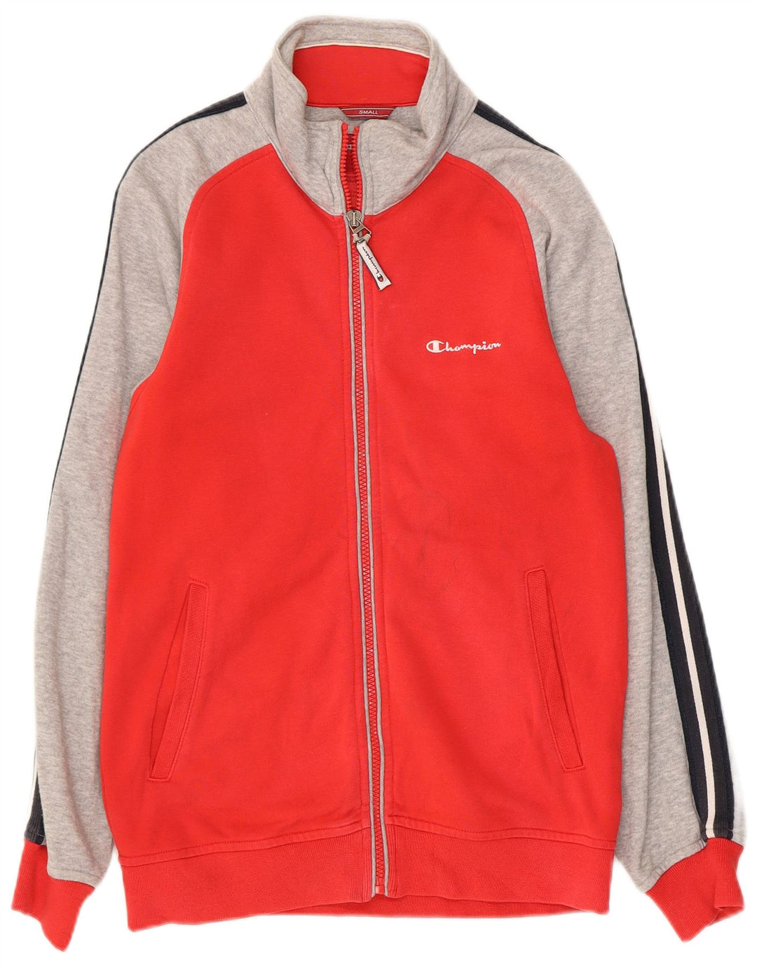 CHAMPION Herren-Trainingsanzug-Oberteil, Jacke, klein, rot, Colourblock-Baumwolle